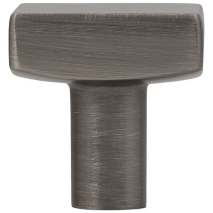 1-1/8" Overall Length Satin Nickel Square Dominique Cabinet Knob
