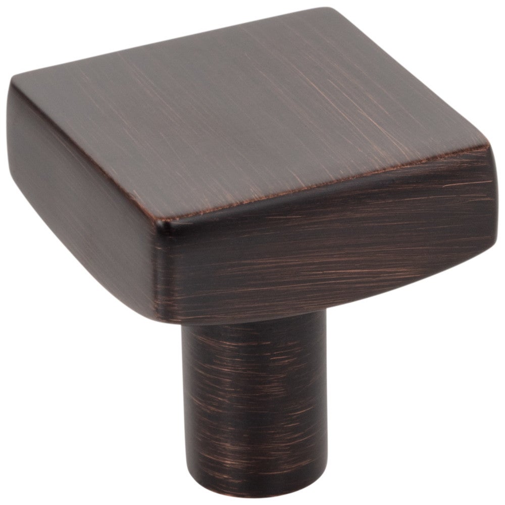 1-1/8" Overall Length Satin Nickel Square Dominique Cabinet Knob