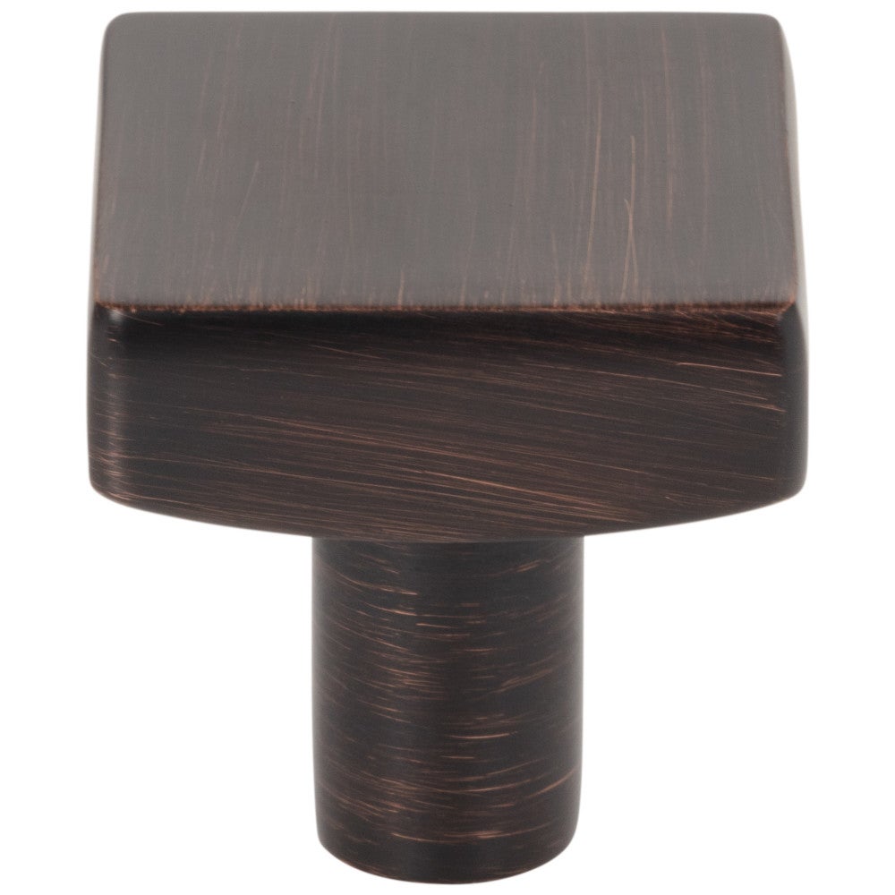 1-1/8" Overall Length Satin Nickel Square Dominique Cabinet Knob