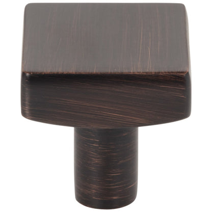 1-1/8" Overall Length Satin Nickel Square Dominique Cabinet Knob