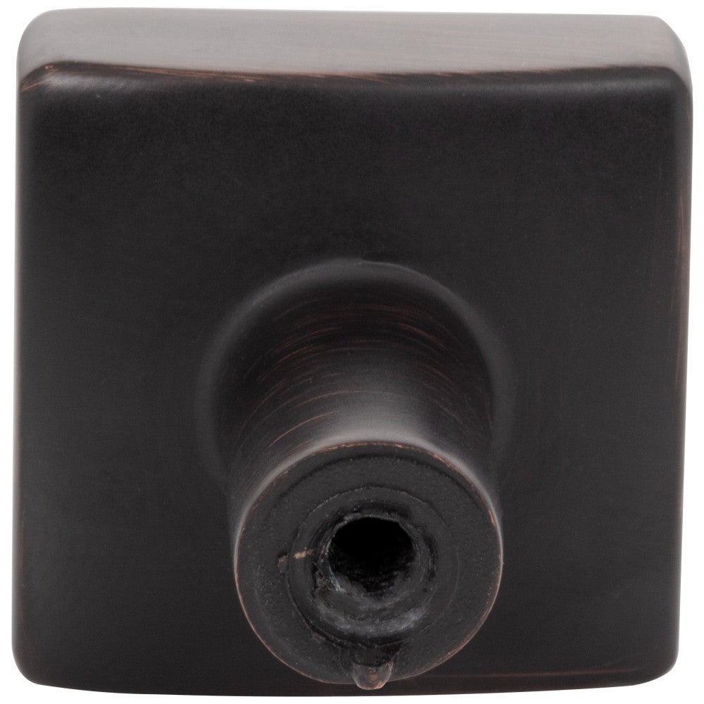 1-1/8" Overall Length Satin Nickel Square Dominique Cabinet Knob