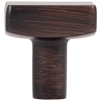 1-1/8" Overall Length Satin Nickel Square Dominique Cabinet Knob