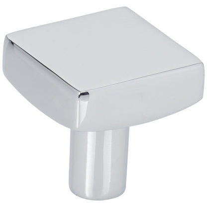 1-1/8" Overall Length Satin Nickel Square Dominique Cabinet Knob