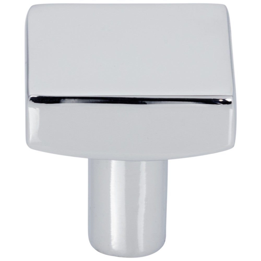 1-1/8" Overall Length Satin Nickel Square Dominique Cabinet Knob
