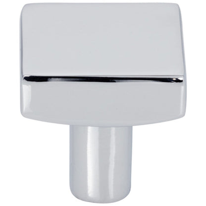 1-1/8" Overall Length Satin Nickel Square Dominique Cabinet Knob