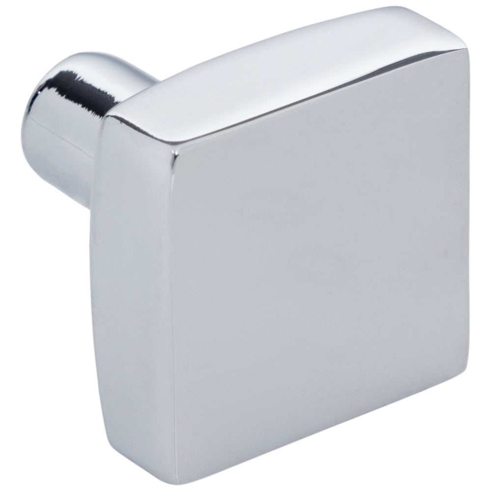 1-1/8" Overall Length Satin Nickel Square Dominique Cabinet Knob