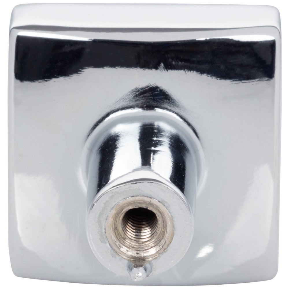 1-1/8" Overall Length Satin Nickel Square Dominique Cabinet Knob