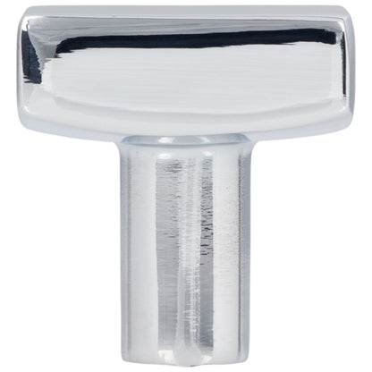 1-1/8" Overall Length Satin Nickel Square Dominique Cabinet Knob