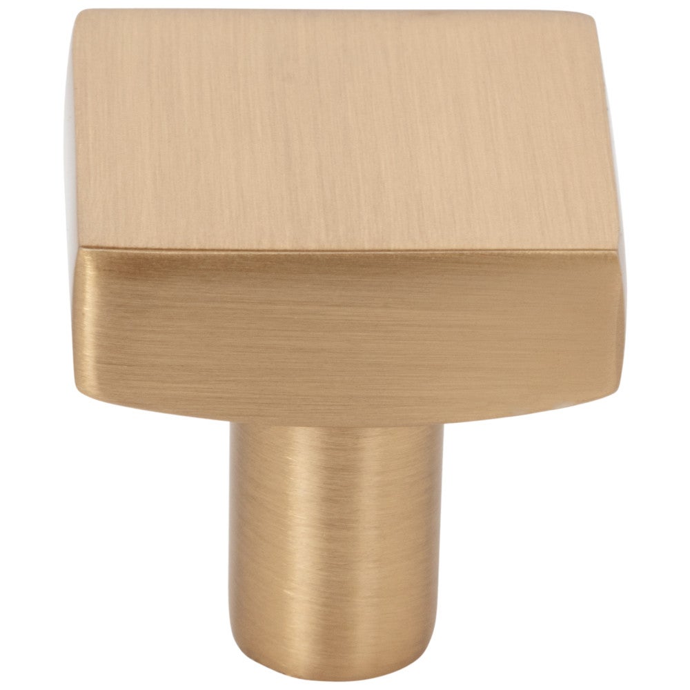 1-1/8" Overall Length Satin Nickel Square Dominique Cabinet Knob