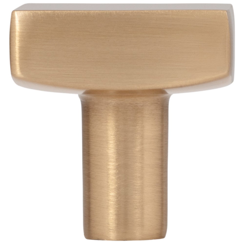1-1/8" Overall Length Satin Nickel Square Dominique Cabinet Knob