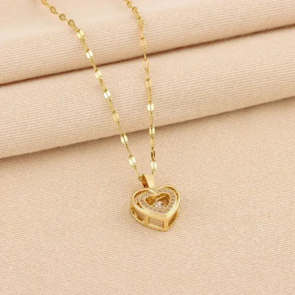 LuxeJewels™ – Double Layer Love Necklace (Titanium Steel)