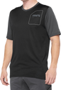 100% Ridecamp Jersey - Charcoal/Black - Large 40027-00007