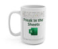 Freak In Sheets Excel Mug