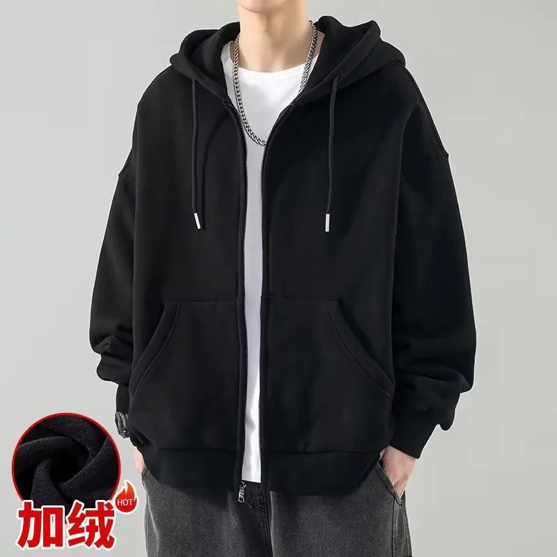 Men's Hooded Jacket Autumn 2023 Casual Cardigan