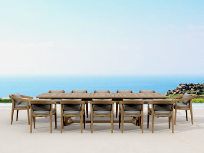 Set-367 13-Pc Toscana Extension Dining Table