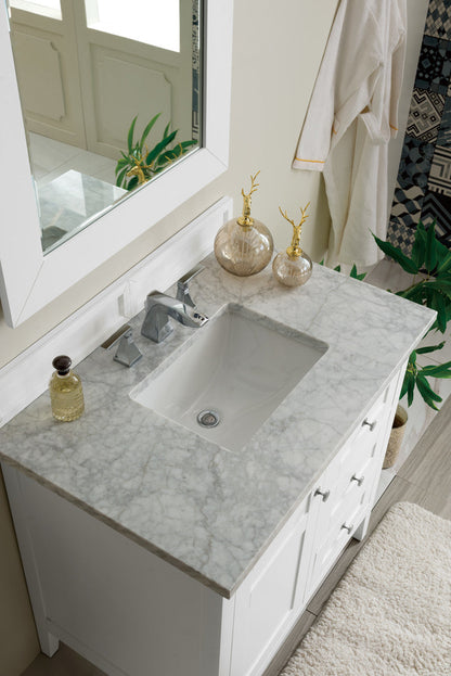 Palisades 36" Single Vanity Cabinet, Bright White