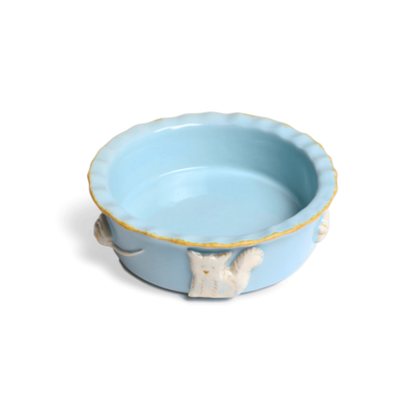 Elegant Stoneware Cat Bowl for Food and Water | Family Pet | Under $100 | Kitchen + Metal