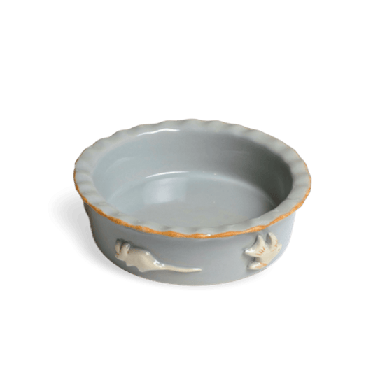 Elegant Stoneware Cat Bowl for Food and Water | Family Pet | Under $100 | Kitchen + Metal