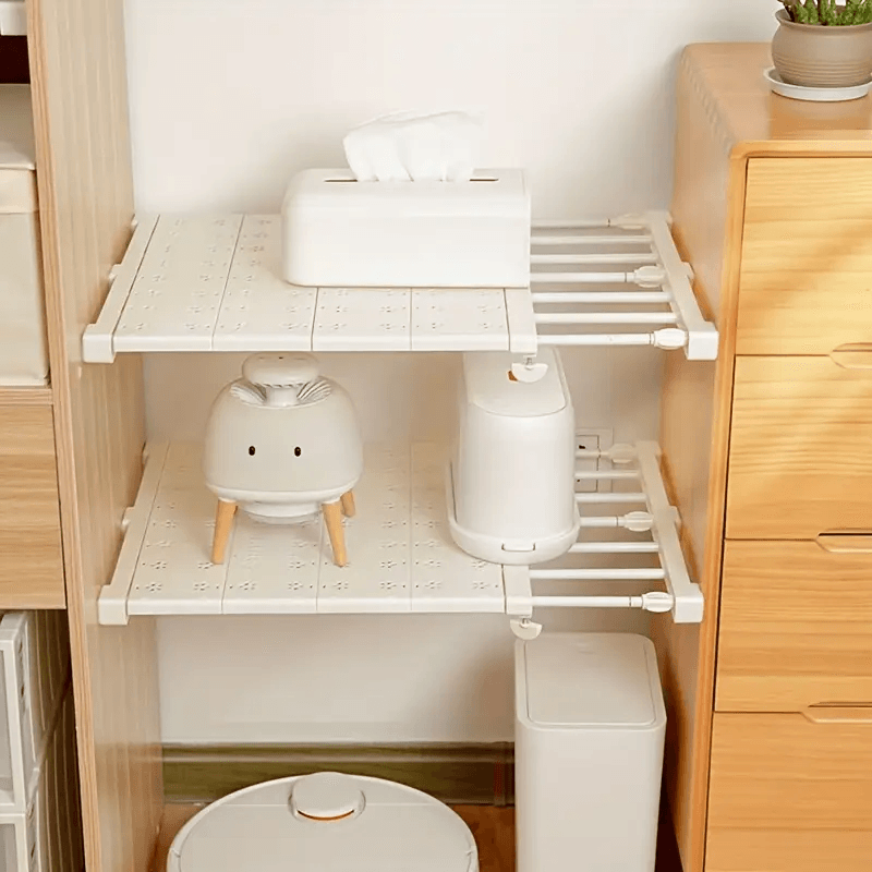 Space-Saving Shelf Rack – Double Your Closet Space in Seconds!