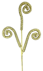 Spiral Curly Spray Gold