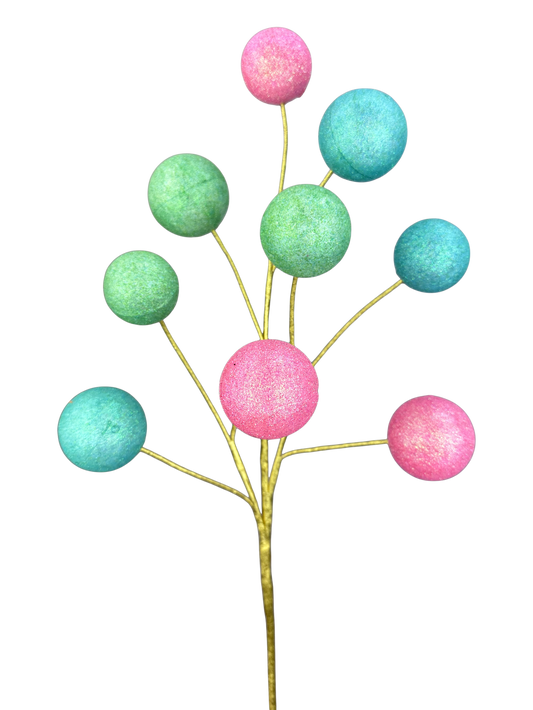 Ball Pick Pink,Mint,Blue