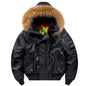 Bomber Jacket Removable Fur Collar Cotton Coat Plus Size Coat