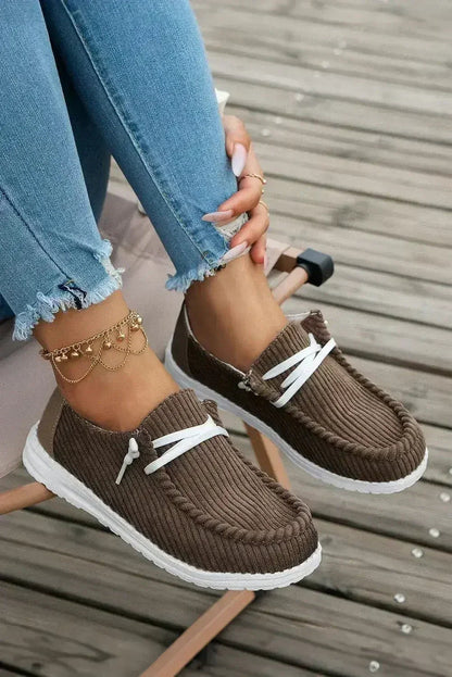 White Lace Up Casual Shoes