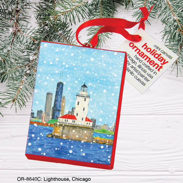 Lighthouse, Chicago, Ornament (OR-8640C)