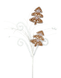 Gingerbread Tree Spray Brown,White