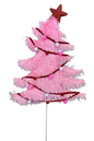 Furry Christmas Tree Spray H28xW12 Pink