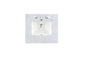 26" Single 3 CM Top, Carrara White Marble w/ Sink