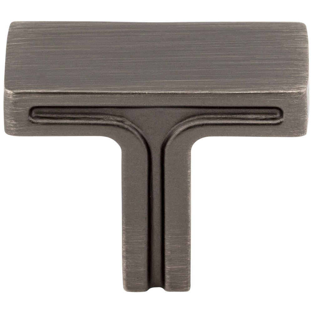 1-3/8" Overall Length Satin Nickel Rectangle Anwick Cabinet Knob