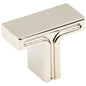 1-3/8" Overall Length Satin Nickel Rectangle Anwick Cabinet Knob