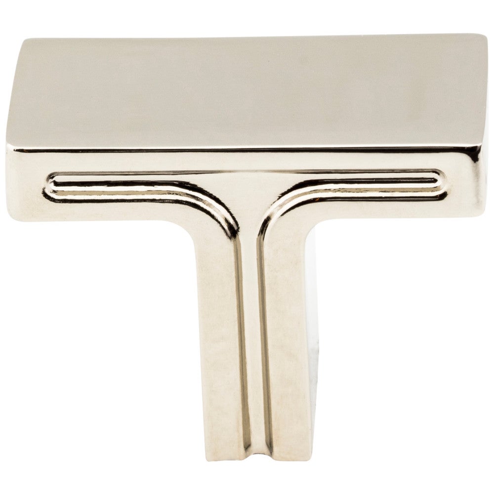 1-3/8" Overall Length Satin Nickel Rectangle Anwick Cabinet Knob