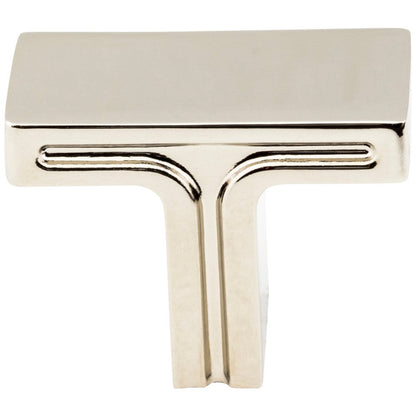 1-3/8" Overall Length Satin Nickel Rectangle Anwick Cabinet Knob