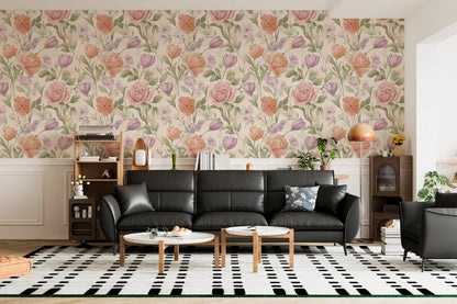 Whispering Petals Pastel Garden