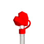 Faceted Heart Straw Toppers