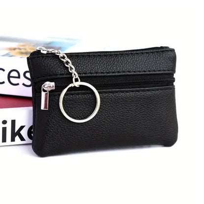 Mini Coin Wallet Purse with Keychain