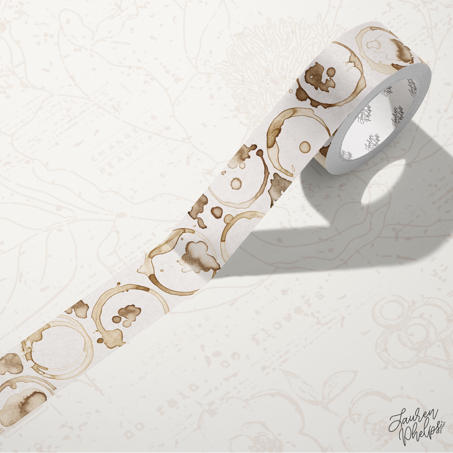 Coffee House 15mm washi || RESTOCK