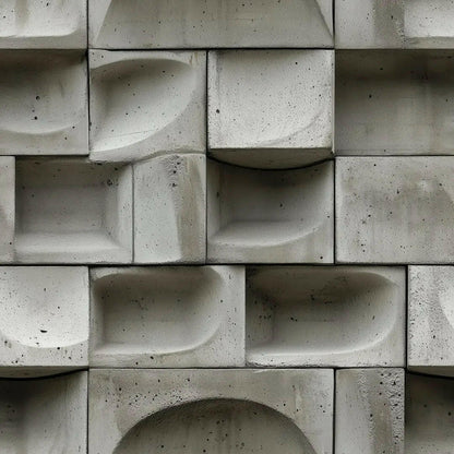 Modern Concrete Relief Panel