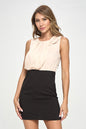 Sleeveless Two-Tone Draped Mini Dress | Apparel | Kitchen + Metal