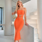 Tube-top Hollow Dress