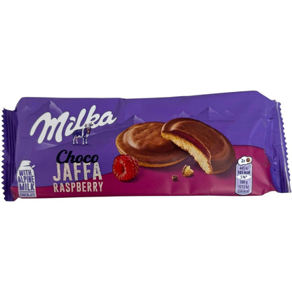 Milka Raspberry Chocolate Snacks, Delightful Jaffa Treats, 147g