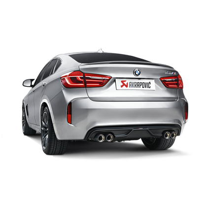 Akrapovic 15-17 BMW X5M (F85) Evolution Line Cat Back (Titanium) w/ Carbon Tips