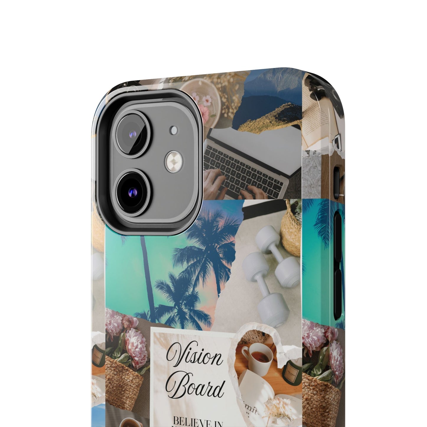 Inspiring Vision Board Phone Case, Motivational Tough Case, Adventurous Gift for Her, Self-Care, Dream Big, Unique Phone Accessory