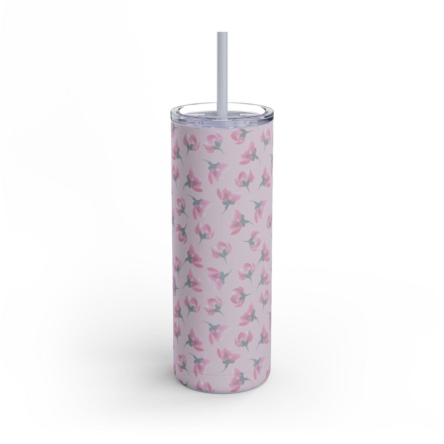 Customizable: Floral Pattern Tumbler, Personalized Gift for Coffee Lovers, Travel Mug for Women, Insulated Drinkware, Trendy Water Bottle