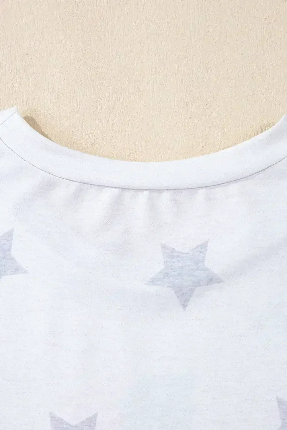 Khaki Patriotic Flag Bow Graphic Starry Round Neck T Shirt