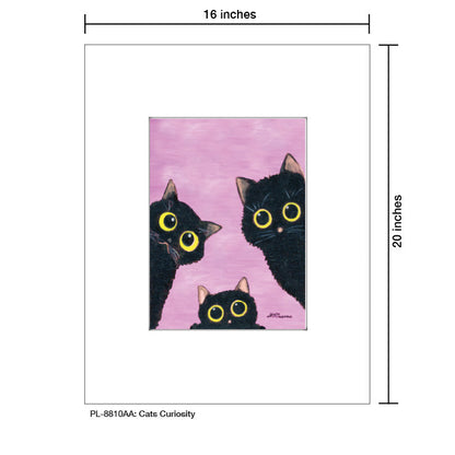 Cats Curiosity, Print (#8810AA)
