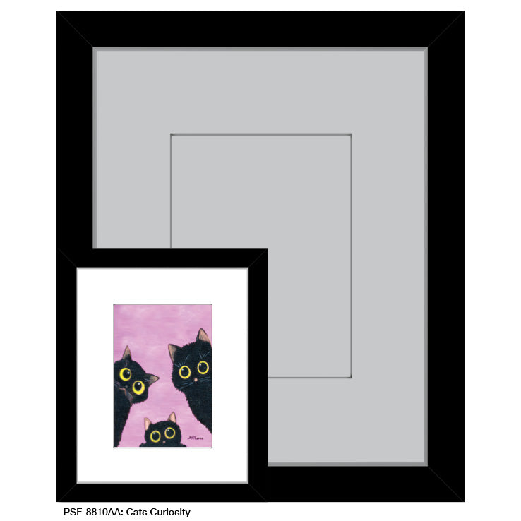 Cats Curiosity, Print (#8810AA)