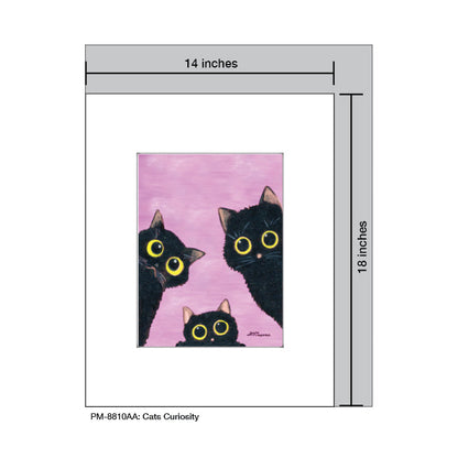 Cats Curiosity, Print (#8810AA)